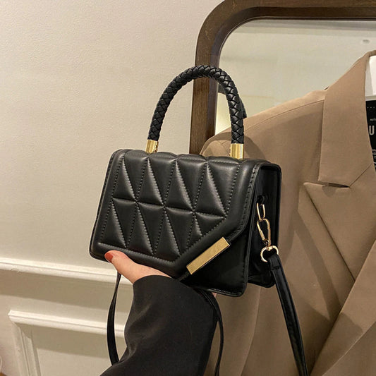 2023 New Fashion Shoulder Bag Plaid PU Leather Ladies Handbags Designer Crossbody Bags 